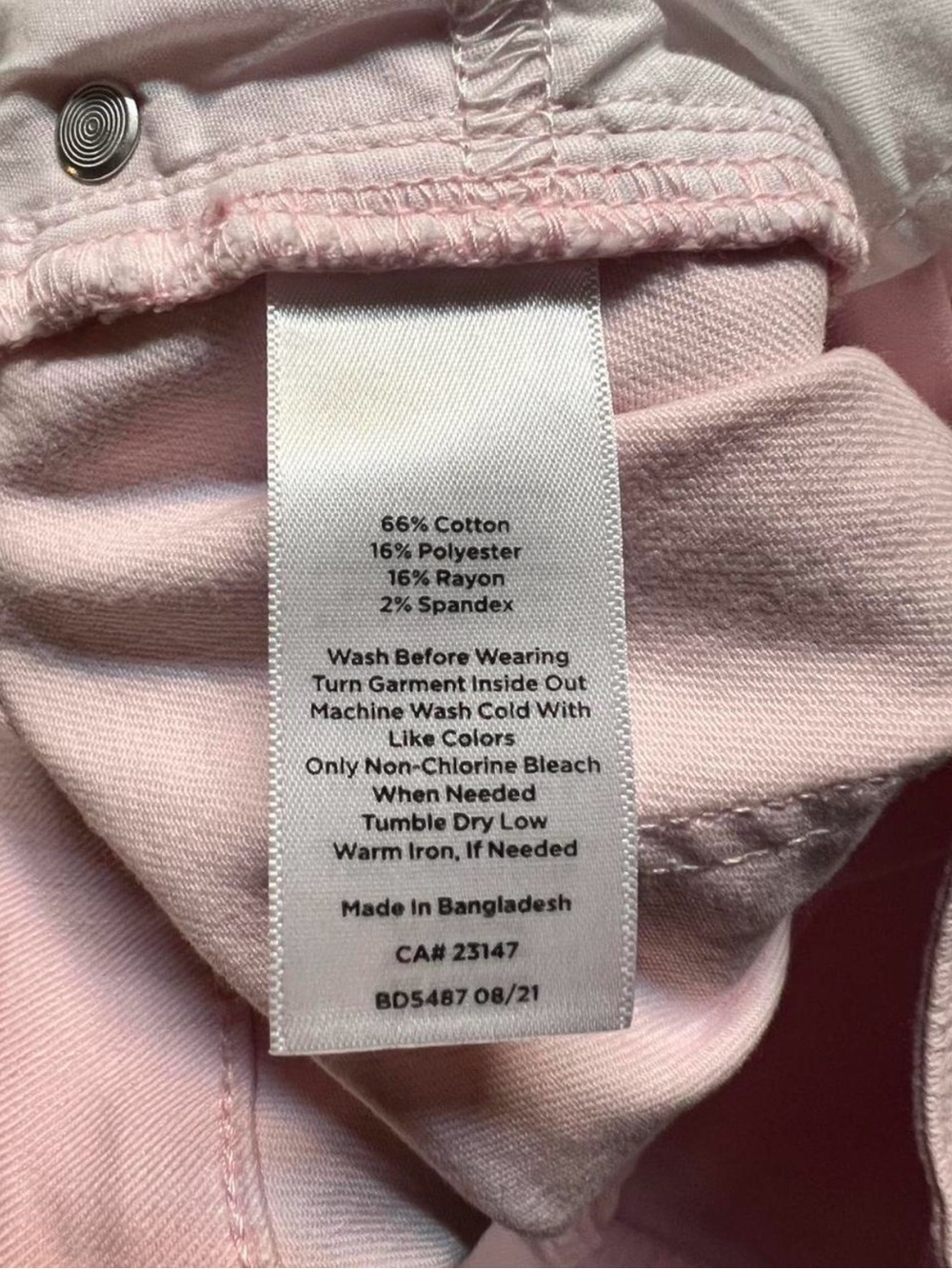 Talbots Pastel Pink Boyfriend Jeans 5 Pocket Coquette Balletcore Preppy - Picture 6 of 6